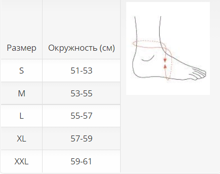 Ортез на голеностоп 504 Otto Bock, мягкая фиксация купить в OrtoMir24